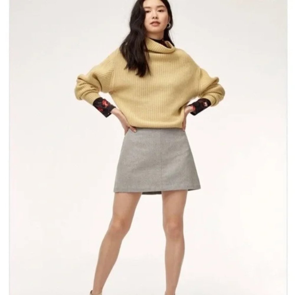 Aritzia Gray Mini Skirt